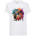 Huntrix Rainbow Paint Splatter Design **EXCLUSIVE** Vinyl Print T-Shirt