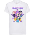 Huntrix Chibi Character Star Vinyl Print T-Shirt